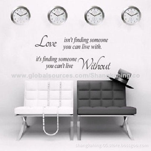 Profound Vinyl Wall Stickers with Removable Eco-friendly Materials, Decorate All Smooth Surfaces